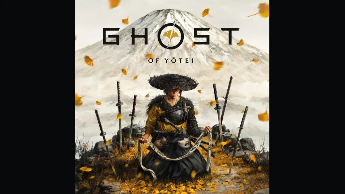 Promotional artwork for Ghost of Yotei showing the protagonist Atsu