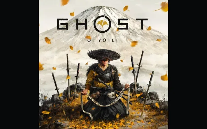 Promotional artwork for Ghost of Yotei showing the protagonist Atsu