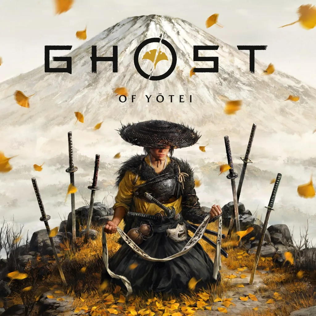 Promotional artwork for Ghost of Yotei showing the protagonist Atsu