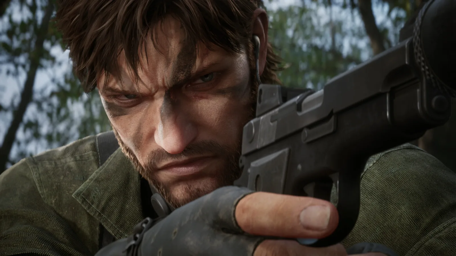 In-game screenshot of Metal Gear Solid Delta: Snake Eater showing jungle stealth gameplay