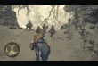 In-game screenshot of Monster Hunter Wilds showing exploration on a Seikret mount